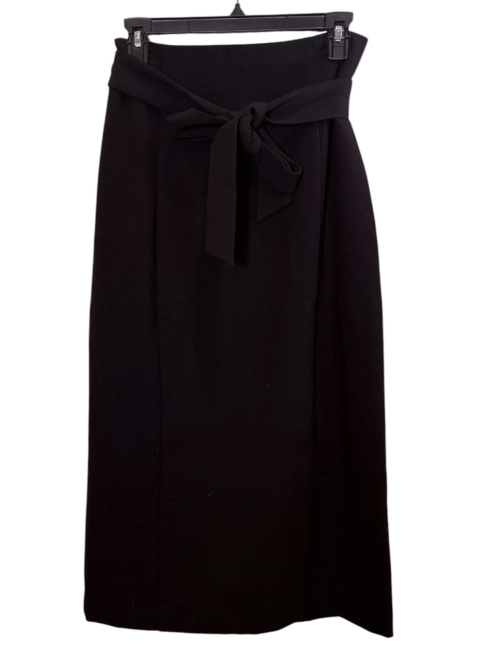 Banana Republic Women’s Black Paperbag Style Tie-Waist Midi Pencil Skirt sz 4